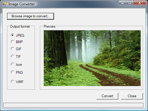 Image conversion in C#