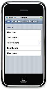Checkmarks